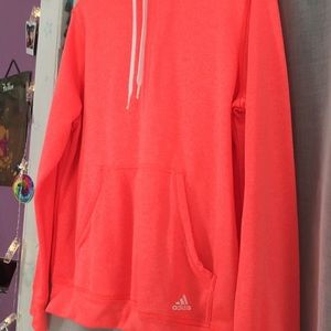 Salmon Color Adidas Hoodie S: L